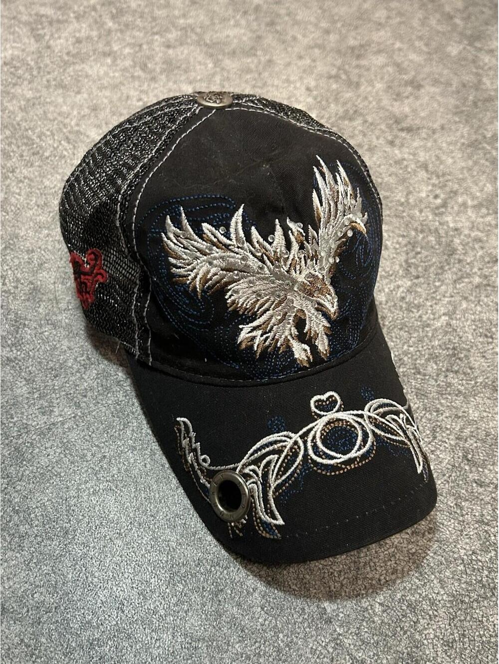 Red Monkey Los Angeles Phoenix Embroidered Hat Cap Skate Y2K